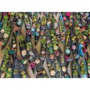 Puzzle 500 db - Lebegő piac Indonéziában