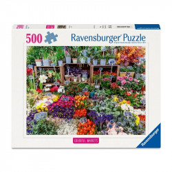 Puzzle 500 db - Virágpiac Franciaországban 500-999 darabos puzzle Ravensburger
