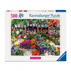 Puzzle 500 db - Virágpiac Franciaországban 500-999 darabos puzzle Ravensburger