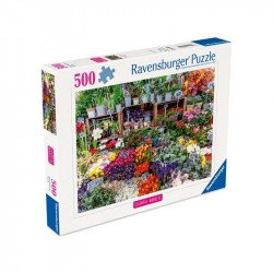 Puzzle 500 db - Virágpiac Franciaországban 500-999 darabos puzzle Ravensburger