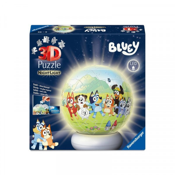 Puzzle 3D 72 db - Bluey éjjeli fény