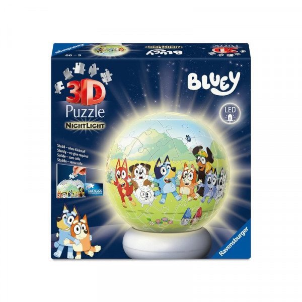 Puzzle 3D 72 db - Bluey éjjeli fény