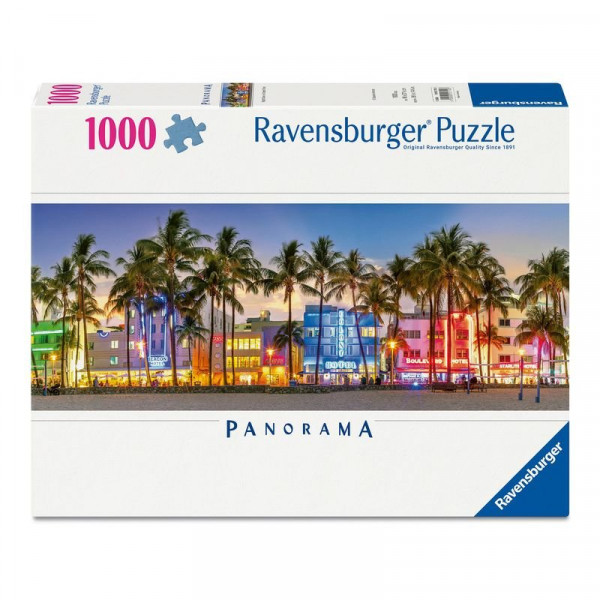 Puzzle 1000 db - Éjszakai fények Ocean drive