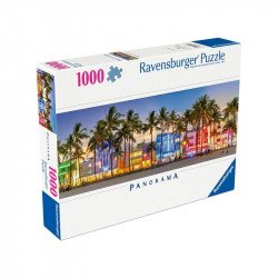 Puzzle 1000 db - Éjszakai fények Ocean drive 1000-2999 darabos puzzle Ravensburger