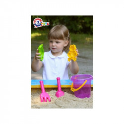 Homokozó szett - rózsaszín, 5 db