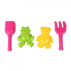 Homokozó szett - rózsaszín, 5 db