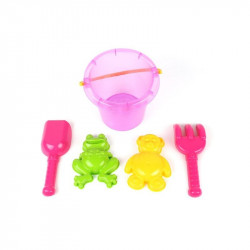 Homokozó szett - rózsaszín, 5 db