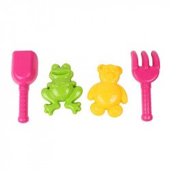 Homokozó szett - rózsaszín, 5 db Homokozó, homok