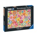 Puzzle 1000 db - Színes virágok