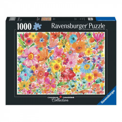 Puzzle 1000 db - Színes virágok 1000-2999 darabos puzzle Ravensburger