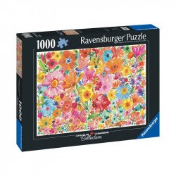Puzzle 1000 db - Színes virágok 1000-2999 darabos puzzle Ravensburger