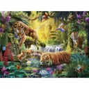 Puzzle 1500 db - Nyugodt tigrisek