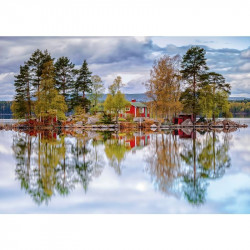 Puzzle 1000 db - Norrbranningen tó 1000-2999 darabos puzzle Ravensburger