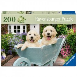 Puzzle 200 db - Golden retriver 100-499 darabos puzzle Ravensburger