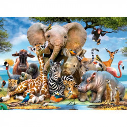 Puzzle 300 db - Afrikai barátok 100-499 darabos puzzle Ravensburger