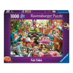 Puzzle 1000 db - Macskaápoló 1000-2999 darabos puzzle Ravensburger