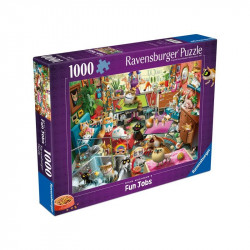 Puzzle 1000 db - Macskaápoló