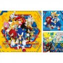 Puzzle 3x49 db - Sonic a sündisznó