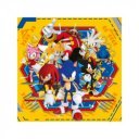Puzzle 3x49 db - Sonic a sündisznó