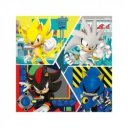 Puzzle 3x49 db - Sonic a sündisznó