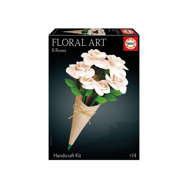 Virágművészet - Fehér rózsák 6db