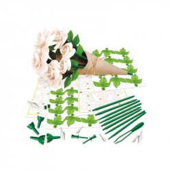 Virágművészet - Fehér rózsák 6db