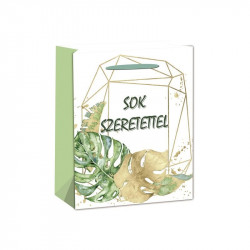 Papírtasak „Sok szeretettel” 26x32 Díszcsomagoló, dísztasak Nincs