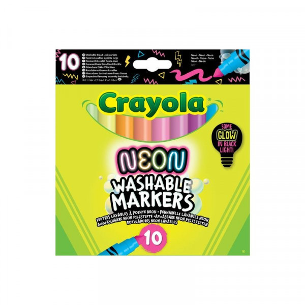 Crayola 10 db-os vastag hegyű NEON filckészlet
