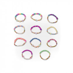 Rainbow Loom, gumikarkötőkészítő gyöngyökkel