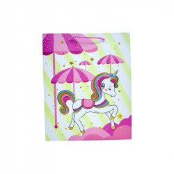 Papírtasak unikornis 18*23*10cm. 4 féle Díszcsomagoló, dísztasak Nincs