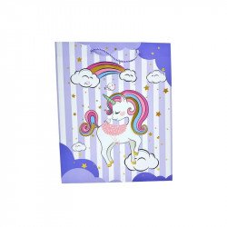 Papírtasak unikornis 18*23*10cm. 4 féle Díszcsomagoló, dísztasak Nincs