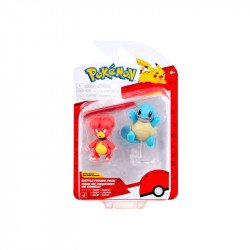 Pokémon 2 db-os figura csomag - Magby és Squirtle Mesefigura