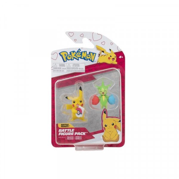 Pokémon 2 db-os figura csomag - Posalia és Valentin napi Pikachu