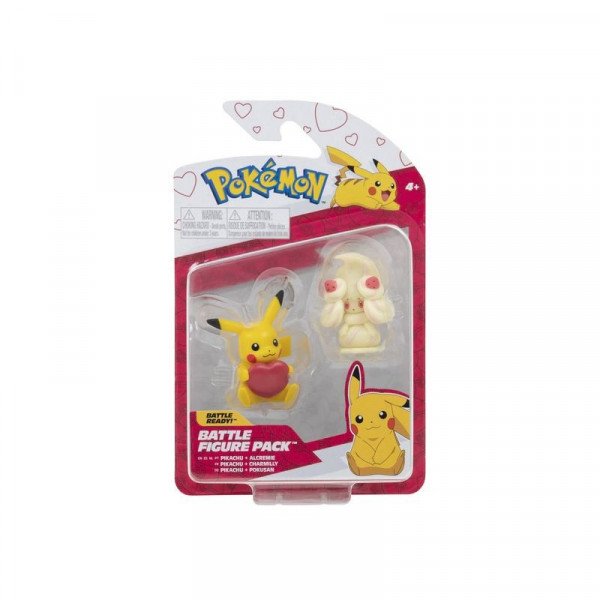Pokémon 2 db-os figura csomag - Alcremie és Valentin napi Pikachu