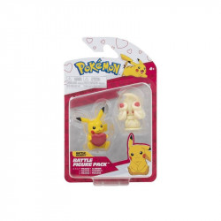 Pokémon 2 db-os figura csomag - Alcremie és Valentin napi Pikachu Mesefigura