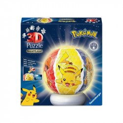 Puzzle 3D - Pokémon éjjeli fény 3D puzzle Ravensburger