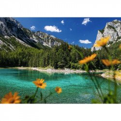 Puzzle 1000 db - Zöld-tó Tragöß közelében 1000-2999 darabos puzzle Ravensburger