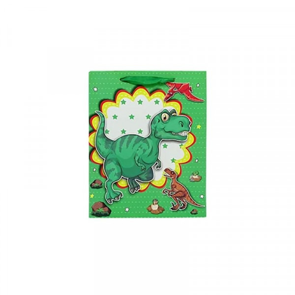 Papírtasak dinós 26*32*10cm 4 féle