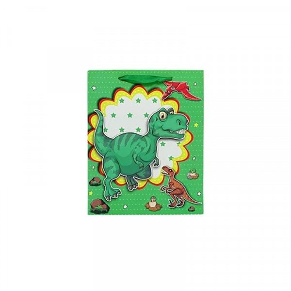 Papírtasak dinós 26*32*10cm 4 féle