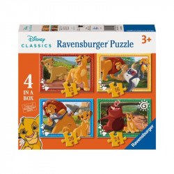 Puzzle 4in1 - Lion King 100-499 darabos puzzle Ravensburger