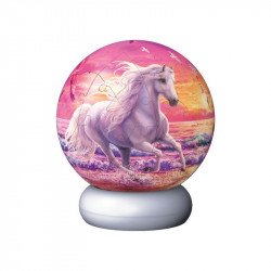 Puzzle 3D - Lovak a tengerparton éjjeli fény 3D puzzle Ravensburger