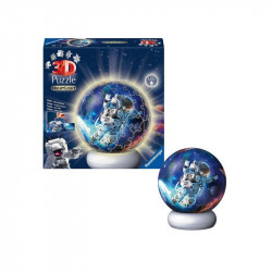 Puzzle 3D - Árhajósok az űrben éjjeli fény