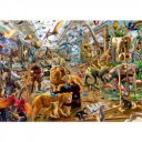 Puzzle 1000 db - Káosz a galériában