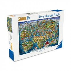 Puzzle 5000 db - Világtérkép
