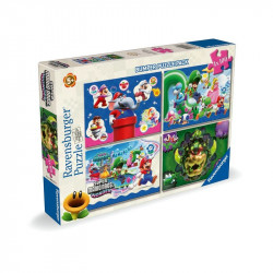 Puzzle 4x100 db - Super Mario 100-499 darabos puzzle Ravensburger