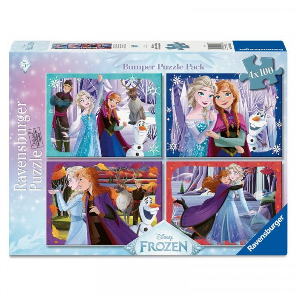 Puzzle 4x100 db - Frozen