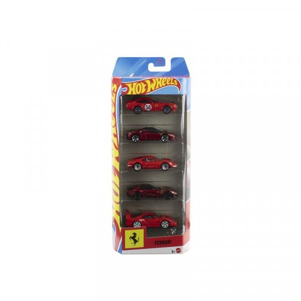 Hot Wheels  kisautó - Ferrari 5db-os szett