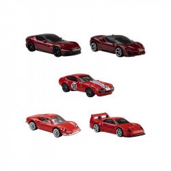 Hot Wheels  kisautó - Ferrari 5db-os szett Autó, jármű Hot Wheels
