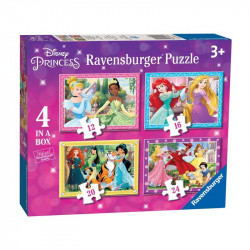 Puzzle 4in1 - Disney Hercegnők 100-499 darabos puzzle Ravensburger