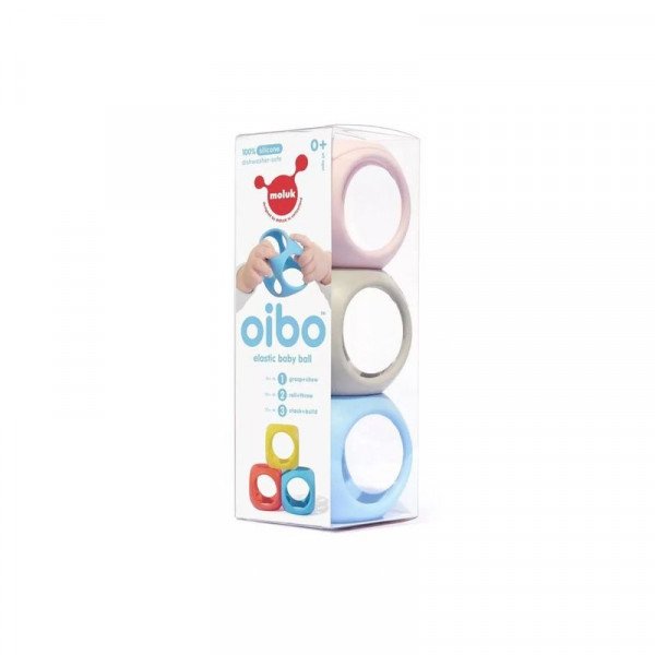 Moluk Oibo fejlesztő játék, 3db-os szett, pasztell